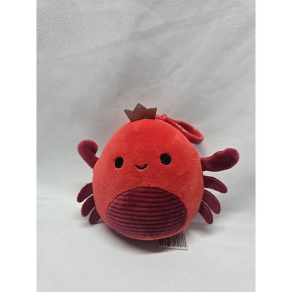 Squishmallows Clip-on  Georgios the Crab  3.5" Kellytoy - Picture 1 of 5
